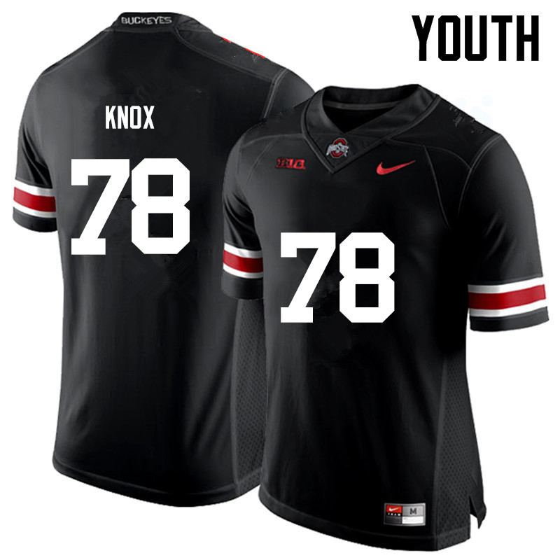 Youth Ohio State Buckeyes #78 Demetrius Knox College Football Jerseys Game-Black